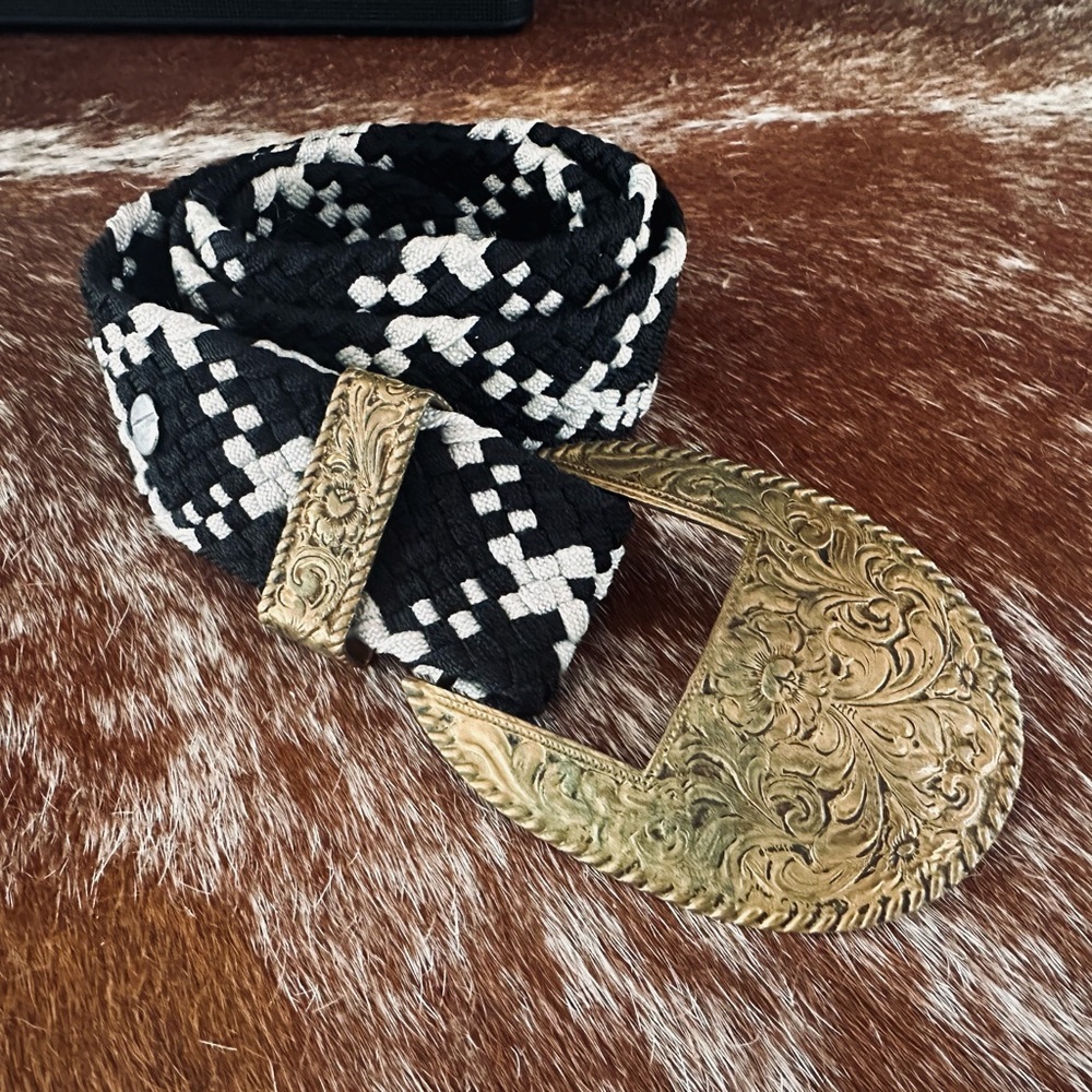 Vintage Crumrine woven belt.